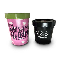 12oz Ice Soup Containers + lids - Full colour print