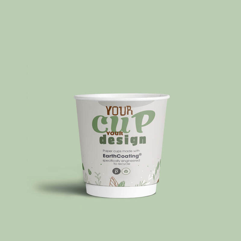 4oz Printed reCUP Single Wall Recyclable Cups with EarthCoating®