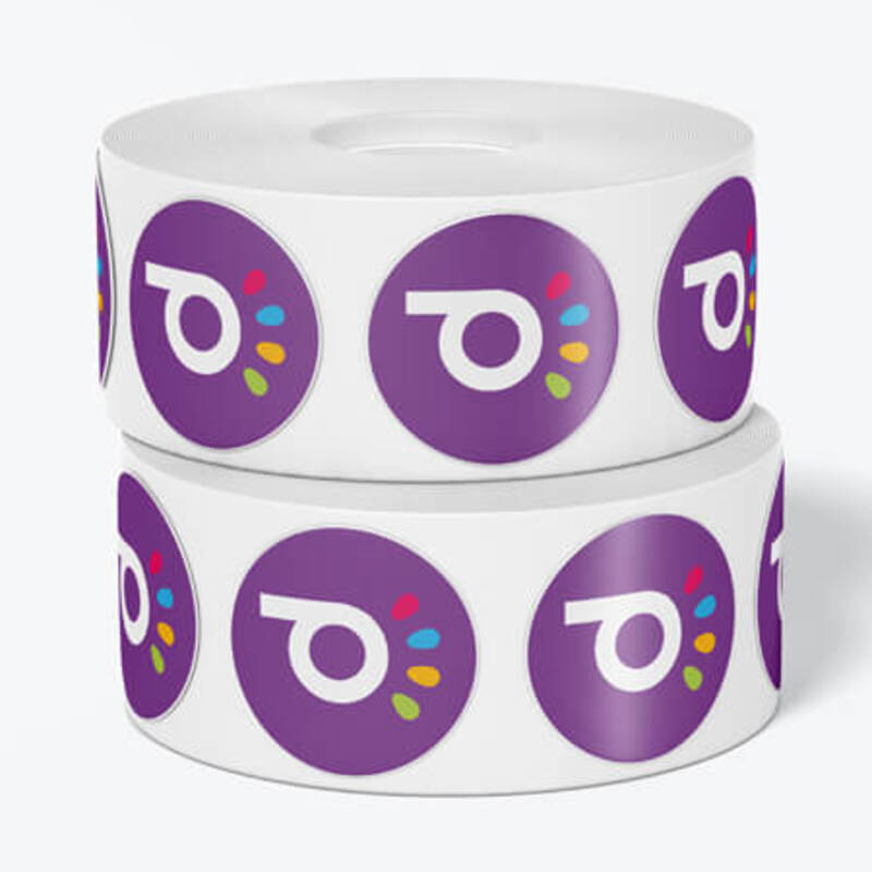 37mm Printed Round Stickers - Premium Paper