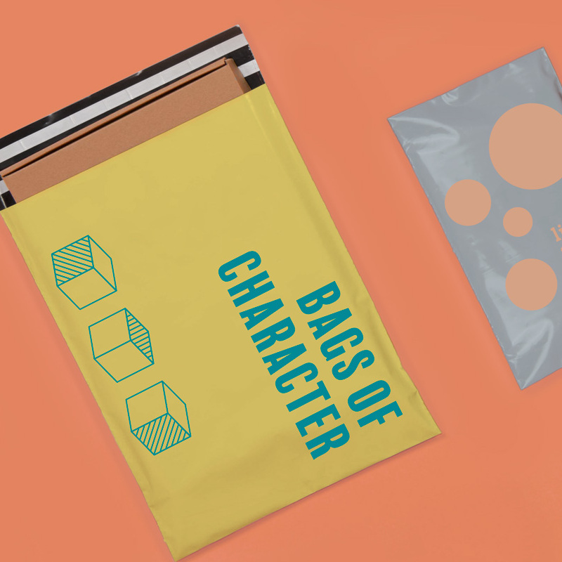 Printed Coloured plastic mailing bags