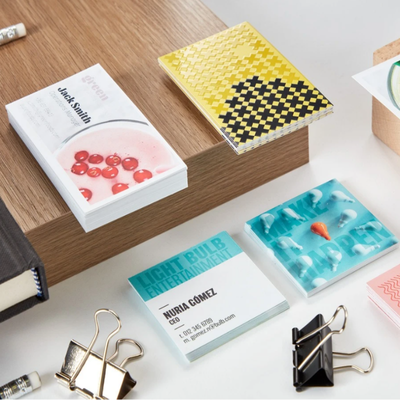 Printed Business Cards-matt coated paper