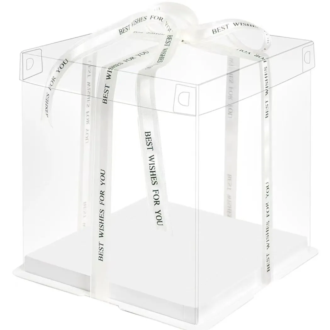 Clear Square  Cake Box