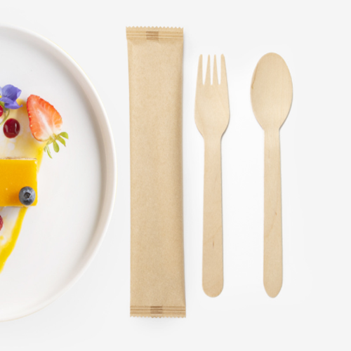 disposable wooden fork